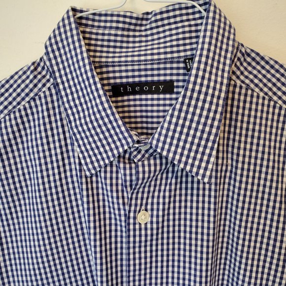 Theory Gingham Shirt (Size L) - Picture 1 of 5